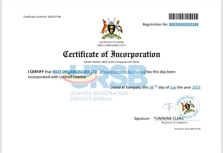 Rico Organizações Expandindo Horizontes: Novo Escritório na Uganda